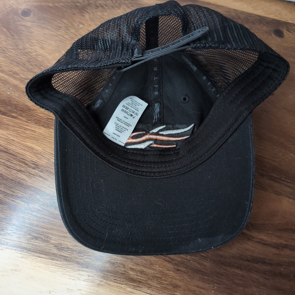 Sitka Gear Black Trucker Hat Mesh Snapback Logo Cap OSFA 20197